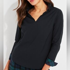 Vineyard Vines Blackwatch Pop Ruffle Neck Popover Sz XL